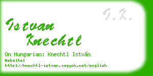 istvan knechtl business card