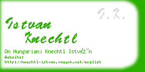 istvan knechtl business card